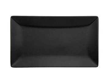 Vassoio Tokyo color nero, 30x20 cm, in porcellana. Marino fa Mercato