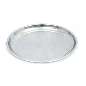 Vassoio Rotondo in Metallo d 40 cm da Servizio con...