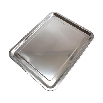 Vassoio Rettangolare in Acciaio Inox 29x39 cm da Servizio...
