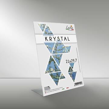 Cornice espositore Kristal verticale in plastica trasparente, 21x29,7