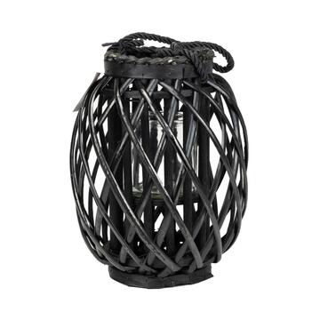 Lanterna in vimini nera H30 - Marino fa Mercato
