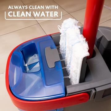Vileda H2PrO Flat Mop, Sistema Lavapavimenti a Piastra... - Marino fa Mercato
