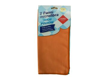 2 panni microfibra polvere 30 x 30 cm - Marino fa Mercato