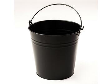 Secchio Metallo Nero 10lt