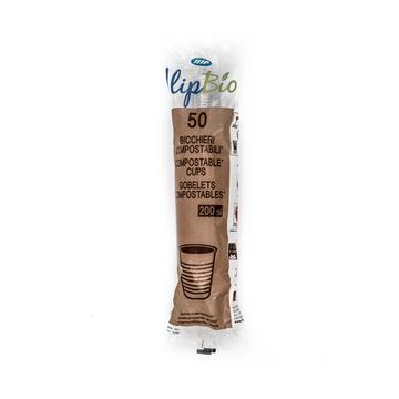 Bicchieri trasparenti 50 pz PLA BIO