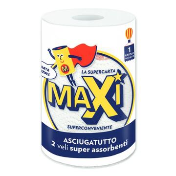 Asciugatutto Maxi a 2 Veli - Carta Multiuso da 135 Strappi