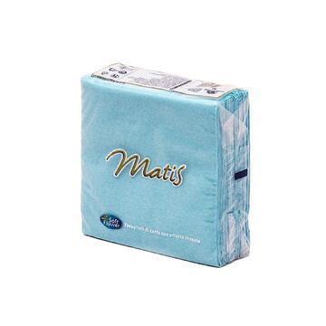 30 Tovaglioli effetto tessuto matiss 33 x 33 azzurro - Marino fa Mercato