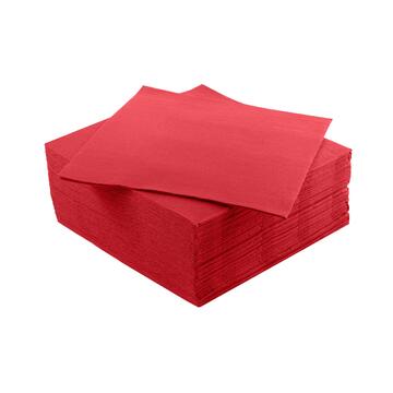 Confezione 40 Tovaglioli di Carta Monouso 33x33 cm - Rosso Marino fa Mercato