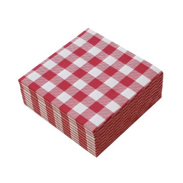 Confezione 40 Tovaglioli di Carta Monouso a Quadri...