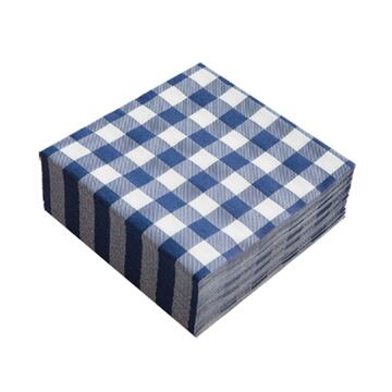 Confezione 40 Tovaglioli di Carta Monouso a Quadri...
