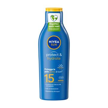 Nivea latte solare Protect & Hydrate SPF15 200 ml - Marino fa Mercato