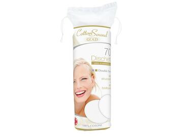 70 dischetti Gold double face per uso cosmetico con lato struccante e lato tonificante