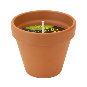 Candela alla citronella in vasetto di terracotta 260gr - Marino fa Mercato