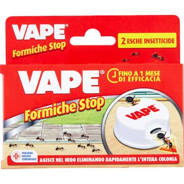 Insetticida Vape esca per Formiche Stop 2pz