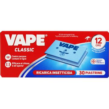 30 piastrine insetticida Vape classiche per combattere le zanzare