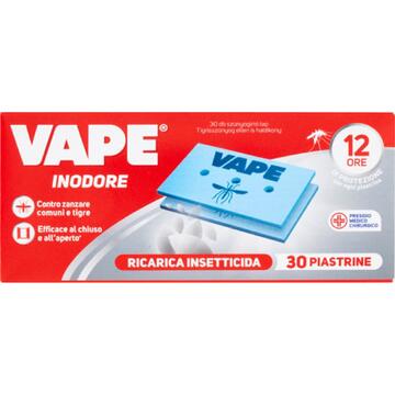 Vape piastrine insetticida inodore per zanzare 30pz Marino fa Mercato