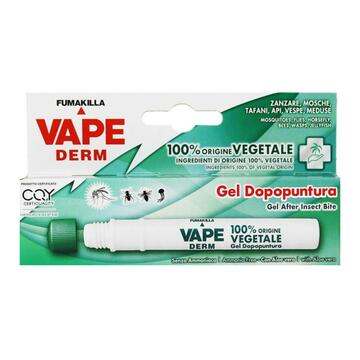 Vape Derm gel dopopuntura zanzare 100% vegetale 10ML - Marino fa Mercato