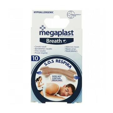 Megaplast Breath cerotti nasali trasparenti 10 pz - Marino fa Mercato