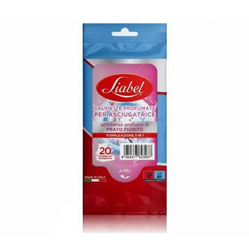 Liabel Salviette per Asciugatrice al Profumo di Prato Fiorito 20P