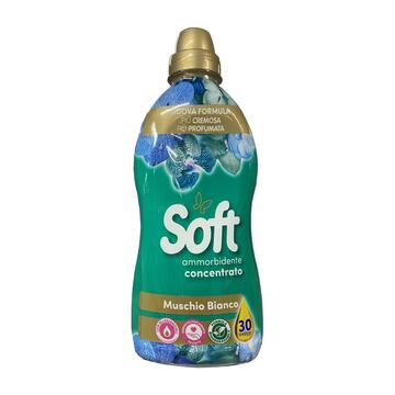 Soft Ammorbidente Concentrato 750 ml per Bucato - Muschio Bianco - 30 Lavaggi