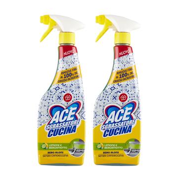 Ace Sgrassatore Spray Cucina 600 ML x 2 Confezioni - Marino fa Mercato