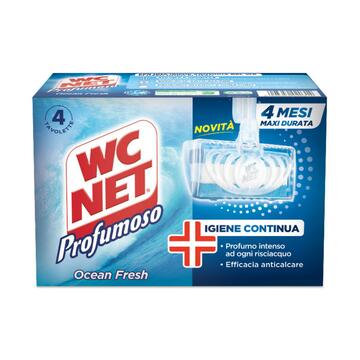 Wc Net Profumoso 4 tavolette con gabbietta trasparente ocean fresh