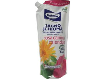 Ricarica bagnoschiuma Mil Mil vellutante con rosa canina e calendula 750 Ml