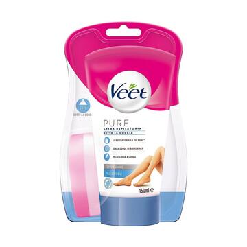 Crema depilatoria Veet silk e fresh da usare sotto la doccia per pelli sensibili 150 Ml