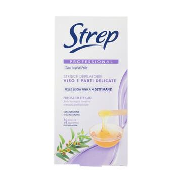 Strisce depilatorie viso e parti delicate Strep 10 pz Marino fa Mercato