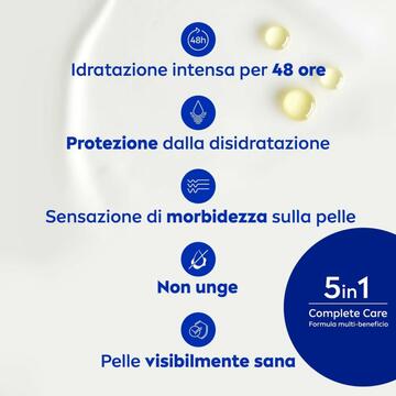 Crema corpo nutriente Nivea 5in1 per pelle secca 500 ML