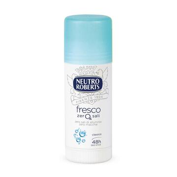 Deodorante stick Neutro Roberts Fresco con antibatterico naturale 40 ml Marino fa Mercato