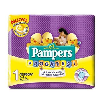 Pannolini Pampers progressi newborn 28 pezzi
