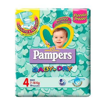 Pampers Pannolini Baby Dry taglia 4 maxi 7-18 kg 19...