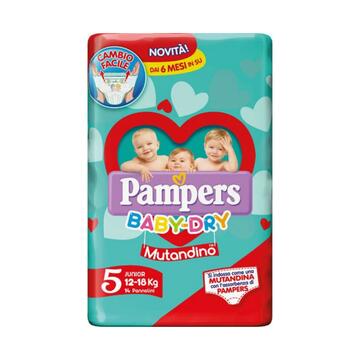 Pampers Baby Dry Mutandina taglia 5 junior 12-18 kg... - Marino fa Mercato