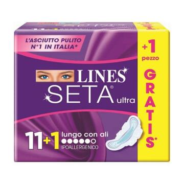 Assorbenti ipoallergenici Lines Seta Ultra lungo con...