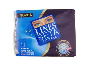 Assorbenti ipoallergenici Lines Seta Ultra notte con...