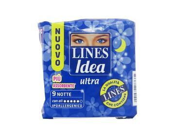 Assorbenti ipoallergenici Lines Idea Ultra notte con...