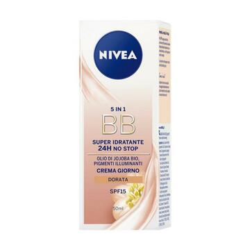 Nivea 5in1 BB cream viso super idratante dorata SPF15