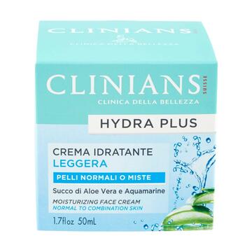 Clinians Hydra Plus crema idratante leggera pelli nomali o miste 50ML Marino fa Mercato