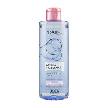 Acqua micellare L'Oreal skin expert per detergere e lenire la tua pelle 400 Ml