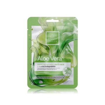Lady Venezia - Maschera Viso Aloe Vera - in Tessuto Antiage Timelessence Marino Fa Mercato