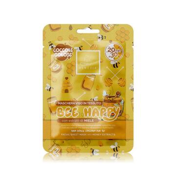 Lady Venezia - Maschera Viso Bee Happy - in Tessuto Antiage Timelessence Marino Fa Mercato