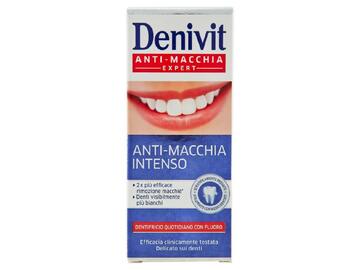 Dentifricio Denivit anti macchia intenso con fluoro...
