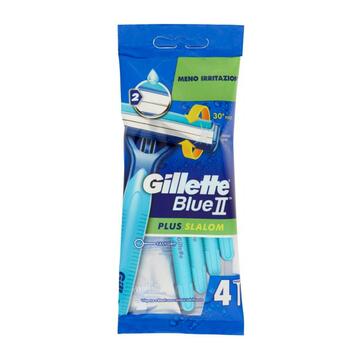 Rasoio Gillette blue II slalom plus 4 pezzi