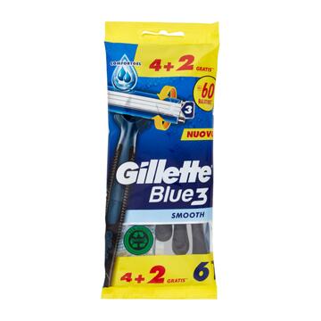 Rasoio Gillette Blue 3 Smooth 4+2 pz - Marino fa Mercato