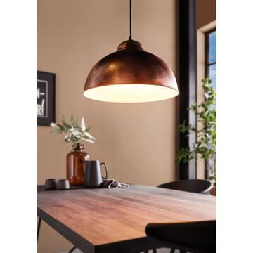 Lampadario Truro 37 cm a sospensione in acciaio color rame