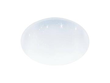 Lampada Pogliola 50 cm da parete circolare in policarbonato effetto cristallo Bianco Marino fa Mercato