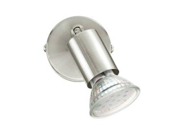 Faretto Buzz Led in metallo Nickel opaco