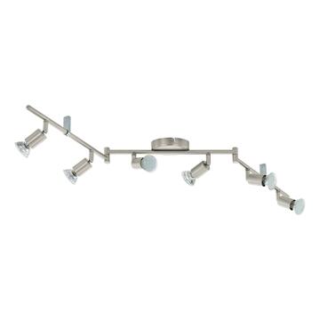 Lampadario plafoniera BUZZ-LED 6 faretti in metallo - Eglo