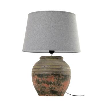 Lampada da tavola con base in pietra 37x52 cm